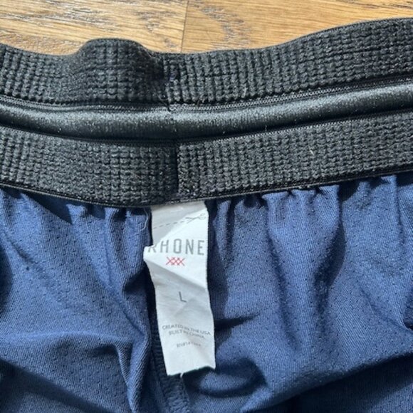 Rhone 9" Unlined Mesh Shorts - Navy - Large - Picture 3 of 5